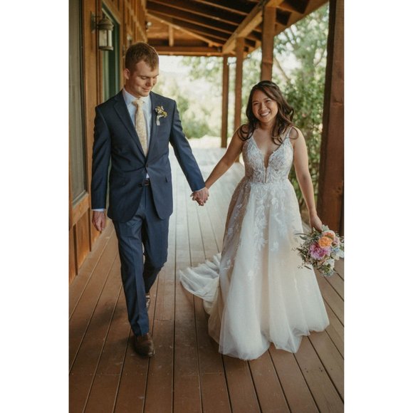 Martina Liana 1214 Wedding Gown Size 14 - Picture 5 of 8